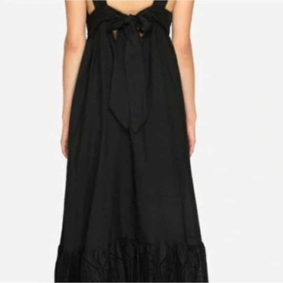 black sheer long sleeve dress L main image 0